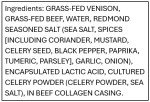 Nick's Sticks | 100% Grass-Fed Venison Sticks | Made in the USA | Gluten Free | Paleo | Keto | Whole30 Approved | No soy Antibiotics or Hormones (25-1.7 oz. Packages of 2 Sticks)