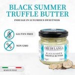 Black Truffle Butter - Gourmet Flavored Butter Spread Infused with Black Summer Truffles Foraged in Italy, Luxurious All Natural Spreadable Butter for Foodies, Non-GMO - Ori di Langa - 2.65 oz