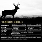 ICON Meats Venison and Pork Snack Sticks - Garlic Flavor - 24 Pack of Individually Wrapped Meat Sticks, USDA Approved, All Natural Artisan Meats, Diet Friendly, High Protein, Low Calorie, Sugar Free