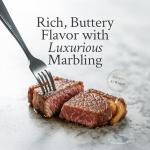 PETRUSCO Japanese A5 Wagyu Steak Meat – Premium Striploin Pasture-Raised Beef – Rich, Buttery Flavor & Melt-in-Your-Mouth Texture – Perfect for Sushi, Steak Nights, or Gourmet Dishes (1x16 Oz)