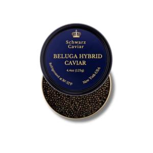 Beluga Hybrid Black Caviar – 125g – Schwarz Caviar – Premium Imported Sturgeon Roe – Smooth, Creamy Flavor – Luxury Black Caviar for Fine Dining, Celebrations & Gourmet Gifting