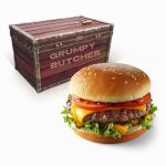 Grumpy Butcher Wagyu Beef Burgers – 8 Jumbo ½ lb fresh protein Hamburger Patties with Cracked Black Pepper – Premium American Wagyu Ground Beef for Backyard BBQ dinners