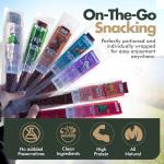 Buffalo Bob’s Wild Game Jerky (10-Pack) | Premium Exotic Meat Sampler Gift Pack | Includes Buffalo, Elk, Venison, Ostrich, Wild Boar, Camel, Alligator Jerky | Ideal for Trips, Camping & Hiking