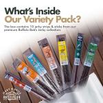 Buffalo Bob’s Wild Game Jerky (10-Pack) | Premium Exotic Meat Sampler Gift Pack | Includes Buffalo, Elk, Venison, Ostrich, Wild Boar, Camel, Alligator Jerky | Ideal for Trips, Camping & Hiking