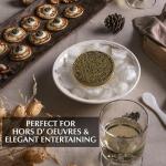 PETRUSCO Royal Ossetra - Premium Black Caviar - Fresh Gourmet Sturgeon Fish Roe in a Sealed Metal Tin 100g (3.5oz) - Rich, Buttery Flavor, Sustainably Sourced and Perfect for Fine Dining