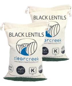 Black Lentils | Caviar or Beluga Lentils | 8 lbs (2-4 lb pack) | Non-GMO | Kosher | Vegan | Non-Irradiated