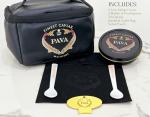 4.4 OZ. Kaluga Caviar, Sturgeon Black Caviar, Kaluga Hybrid Imperial Grade, (125 grams). Includes 2 Mother of Pearl Spoons, Tin Opener, Insulated Cooler Bag, Velvet Pouch.
