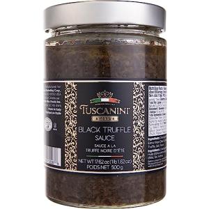 Tuscanini Reserve Black Summer Truffle Sauce, 17.6oz | For Drizzling over Meat, Bread, Pastas, Pizza and Fries | Value Size | Product of Italy | Certified Kosher