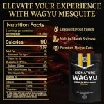 Five Star Signature Wagyu Beef Jerky Gift Box, Half Pound Jerky, Mesquite & Teriyaki Flavor, Premium Gifts for Men, Gift Box for Holidays, Birthdays, Father's Day, Valentine's Day & More (4 Pack of 2oz)