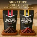 Five Star Signature Wagyu Beef Jerky Gift Box, Half Pound Jerky, Mesquite & Teriyaki Flavor, Premium Gifts for Men, Gift Box for Holidays, Birthdays, Father's Day, Valentine's Day & More (4 Pack of 2oz)