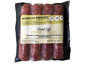 Elk Bratwurst – 16 [4 oz.] Elk Sausages (4 packages) – Good Life Premium Meats