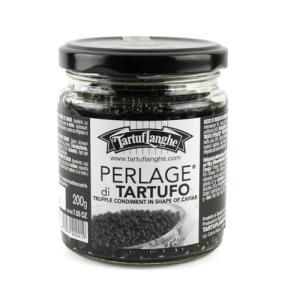 TartufLanghe Black Truffle Caviar Pearls – Luxury Italian Truffle Pearls, Perfect for Enhancing Dishes, Gourmet Gift – 200g Jar 7.05 OZ