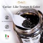 TartufLanghe Black Truffle Caviar Pearls – Luxury Italian Truffle Pearls, Perfect for Enhancing Dishes, Gourmet Gift – 200g Jar 7.05 OZ