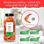 Byait Whole Dried Shrimp 5 Oz, Approx. 95 Pieces, Dehydrated & Wild-Caught Shrimp for Snacks, Salads, Soups, Cooking & Ramen Toppings, No Additives