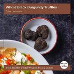 Fresh & Wild | Whole Black Burgundy Truffles | European Tuber Uncinatum | Fresh, Imported, Gourmet | 2 to 5 Truffles | Total Weight 1.8 to 2.2 Ounces | Chef-inspired Ingredients