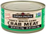 Crown Prince White-Lump Crab Meat, 6-Ounce Cans