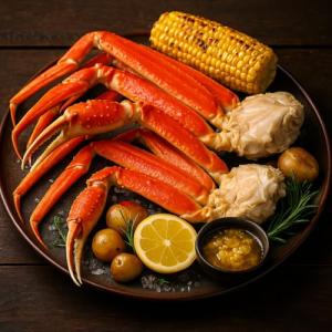 OCEANZEN: Premium Alaskan Largest Size Snow Crab Legs(Approximately 10-12 oz per cluster) (6LBS) - Overnight Shipping Monday to Thursday