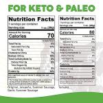 Paleovalley 100% Grass Fed Beef Sticks - Delicious Gluten Free Beef Snack - High Protein Keto Friendly, 50 Count Variety Pack