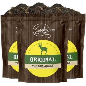 Venison Jerky 3-Pack - All-Natural High Protein