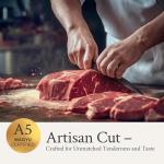 PETRUSCO Japanese A5 Wagyu Steak Meat – Premium Striploin Pasture-Raised Beef – Rich, Buttery Flavor & Melt-in-Your-Mouth Texture – Perfect for Sushi, Steak Nights, or Gourmet Dishes (1x16 Oz)