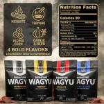 Five Star Signature Wagyu Beef Jerky Gift Box, Half Pound Jerky, Mesquite & Teriyaki Flavor, Premium Gifts for Men, Gift Box for Holidays, Birthdays, Father's Day, Valentine's Day & More (4 Pack of 2oz)