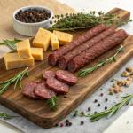 Grass-Fed Garlic Summer Sausage Beef Sticks