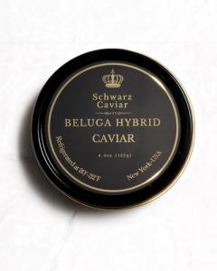 Beluga Hybrid Black Caviar – 125g – Schwarz Caviar – Premium Imported Sturgeon Roe – Smooth, Creamy Flavor – Luxury Black Caviar for Fine Dining, Celebrations & Gourmet Gifting