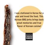 People’s Choice Beef Jerky – Test Kitchen – Korean BBQ – Sweet & Savory Flavor – 9g Protein – Made in USA – 1 Pound (16 oz) Bag