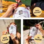 People’s Choice Beef Jerky – Test Kitchen – Korean BBQ – Sweet & Savory Flavor – 9g Protein – Made in USA – 1 Pound (16 oz) Bag