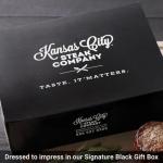 Premium American-style Kobe beef ribeye steaks, 8 count, 8 oz each - unmatched flavor and juiciness, with cooking instructions from Kansas City Steak Company.