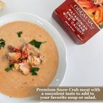 GEOMAR Patagonian Wild-Caught Snow Crab Meat | Tender Lump Crab Meat | Good Source of Protein, Keto-Friendly | 6 oz Can, Pack of 3