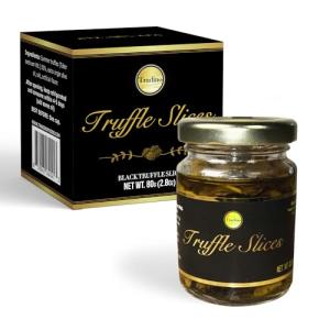 Tradino Premium Black Truffle Slices | Artisanal Italian Truffles | Fresh Black Truffle Carpaccio | Ideal for Hosting & Gifting | 80g (2.8 oz)