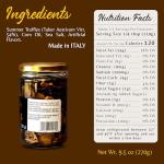 Luca’s Truffles 100% Italian Black Summer Truffle Carpaccio (270g) – Fresh Black Truffle Seasoning Slices Preserved in Extra Virgin Olive Oil & Salt – Gourmet Truffles for Meat, Fish, Pasta, or Salad Toppings