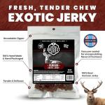 VENISON JERKY – 100% Venison Meat - Exotic Wild Game Snack