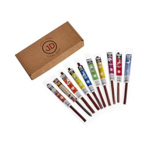 Jerky Dynasty Buffalo Bob's Mixed Exotic Variety Set - 10-Piece Assortment of Exotic Meats including Wild Boar, Venison and Aligator - Gourmet Beef Jerky & Beef Sticks with Unique Flavors