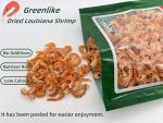 Greenlike Premium Dried Louisiana Shrimp 6oz - Approx. 280 Pieces,, Wild-Caught Shrimps, Rich in Protein & Calcium, Dehydrated Shrimp for Seafood Salad, Soups, Snacks, Ramen Toppings, Non-GMO, MSG-Free
