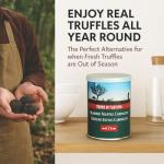 Terre di Tartufo Summer Truffle Carpaccio - Thinly Sliced Italian Black Summer Truffle Slices in Oil - Perfect Year-Round Alternative to Fresh Truffles - Ready to Use Gourmet Truffle Garnish - 12.3oz (350g)