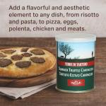 Terre di Tartufo Summer Truffle Carpaccio - Thinly Sliced Italian Black Summer Truffle Slices in Oil - Perfect Year-Round Alternative to Fresh Truffles - Ready to Use Gourmet Truffle Garnish - 12.3oz (350g)