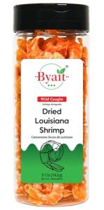 Byait Dried Louisiana Shrimp 5 Oz – Approx. 230 Pieces, Fresh-Caught & Dehydrated for Snacks, Seafood Salad, Pad Thai, Ramen Toppings, or Soup, Premium Wild-Caught Shrimp, MSG-Free, Non-GMO