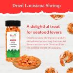 Byait Dried Louisiana Shrimp 5 Oz – Approx. 230 Pieces, Fresh-Caught & Dehydrated for Snacks, Seafood Salad, Pad Thai, Ramen Toppings, or Soup, Premium Wild-Caught Shrimp, MSG-Free, Non-GMO