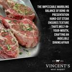 Vincent's Meat Market - Prime Tomahawk Steak Package, Juicy Ribeye Beef with Bone-In, Gourmet, Hand Cut and Trimmed, Restaurant Quality, Perfect for Grilling, Roasting, Premium Value, Rich Flavor, Butcher's Selection - 32 oz