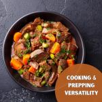 Freeze-Dried Beef Dices for Camping & Meal Prep