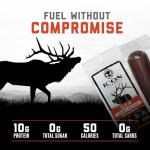 ICON Meats Elk and Pork Summer Sausage, Original Flavor, 4 Pack High Protein Snacks, Individually Wrapped, Zero Sugar, Gluten Free, Natural, USDA Inspected, Made in the USA, Valentines Day Gifts for Him