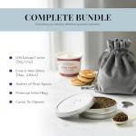 OM Caviar Kaluga Hybrid 50g Caviar Gift Set - Premium River Beluga Sturgeon Roe - Gourmet Food Delicacy with Buttery, Nutty Flavor - Sustainable