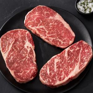 Premium Center-Cut American Style Kobe Beef Ribeye Steaks, 4 count, 8 oz each - Unmatched flavor and juiciness, with cooking instructions from Kansas City Steak Company