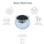 CASPIY American Paddlefish Black Caviar – 1.76 oz / 50 g – Select Malossol Roe – Authentic Spoonbill Caviar