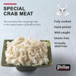 Phillips Special Crab Meat – 6 Pack 16oz Cans, Wild Caught Crabmeat, Pasteurized, Blue Swimmer, Ready-to-Cook Canned Meat for Crab Cakes, Salads & Hot or Cold Recipes