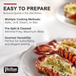 Fresh Wild Caught North Atlantic Lobster Tails 10Lb, 100% Natural, Extra Large, 24-28 Oz Each, Restaurant Quality, Fresh Frozen Lobster Meat, Seafood for Grilling, Boiling, Baking or Broiling