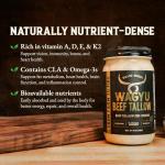 Wagyu Beef Tallow for Cooking (14 oz - Pack of 2)— US-Made, 100% Pure Wagyu Tallow, Rich Umami Flavor — Premium Beef Tallow for Frying, Searing, Baking (S.P ~400°F) — Keto, Paleo, Carnivore Friendly