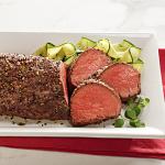 Premium Traditional Rub Beef Tenderloin for Chateaubriand, 32 oz - Expertly Seasoned with Garlic, Sweet Onion, and Classic Thyme, Chef-Inspired Chateaubriand Style from Kansas City Steak Company.